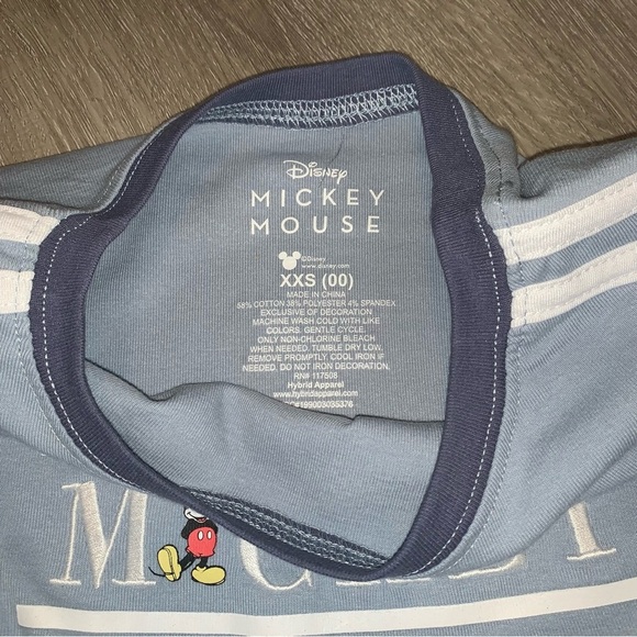 3 for $30 Women’s a New with Tags Disney Blue Mickey Short Sleeve Tee - Picture 4 of 6